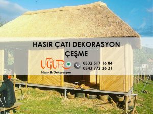 Çeşme Hasır Çatı Dekorasyon